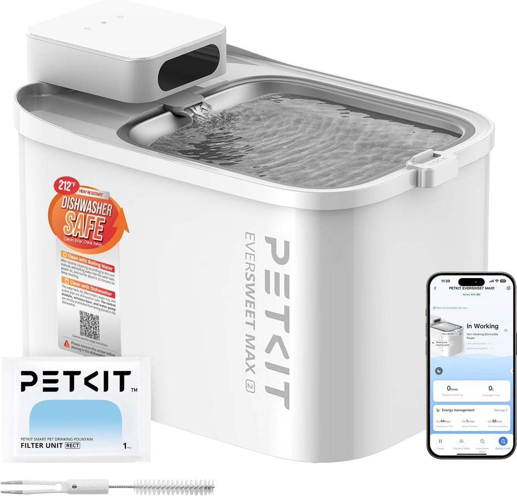 Cordless Pet Water Fountain for  Cats/ Dogs /Small Pets