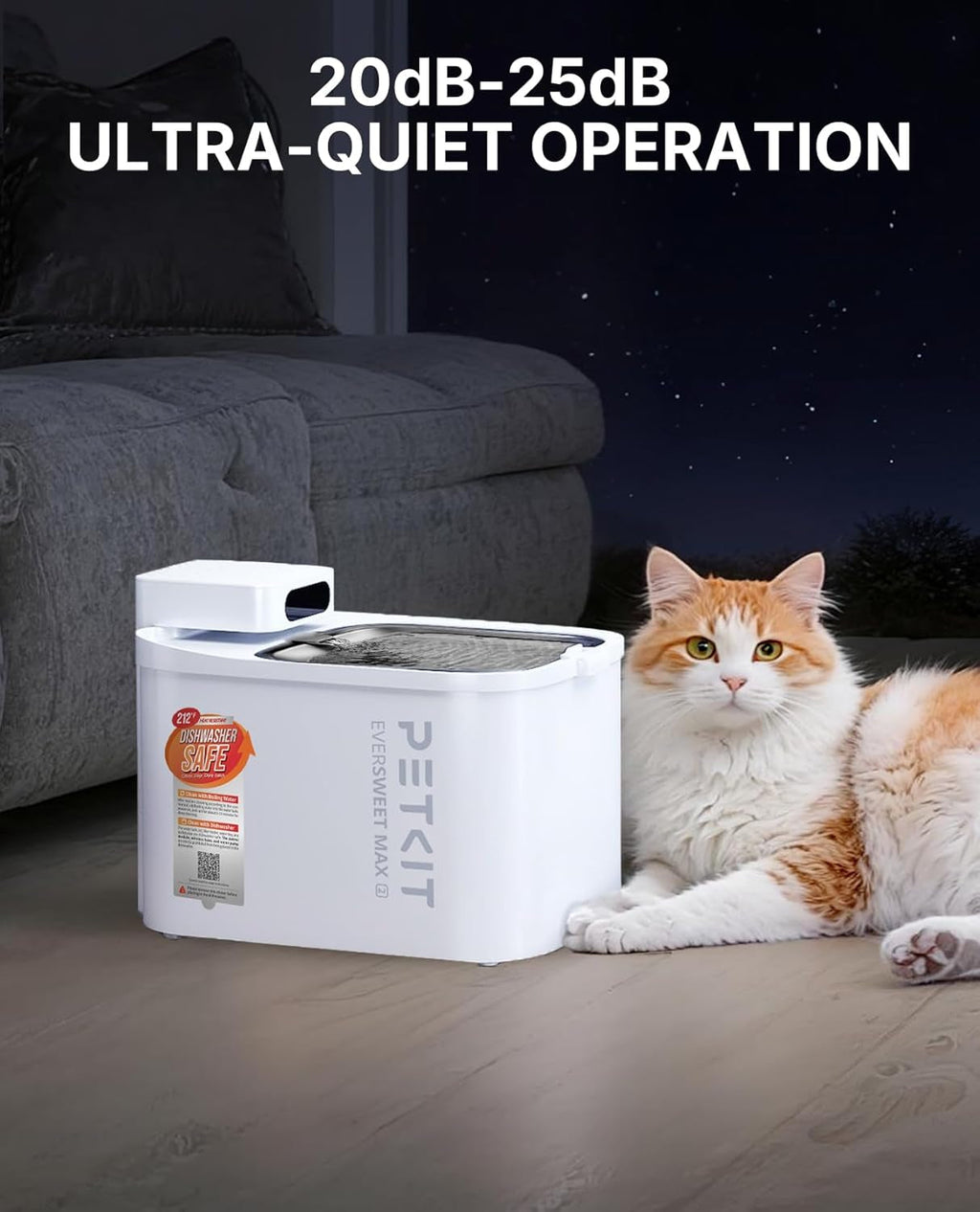 Cordless Pet Water Fountain for  Cats/ Dogs /Small Pets