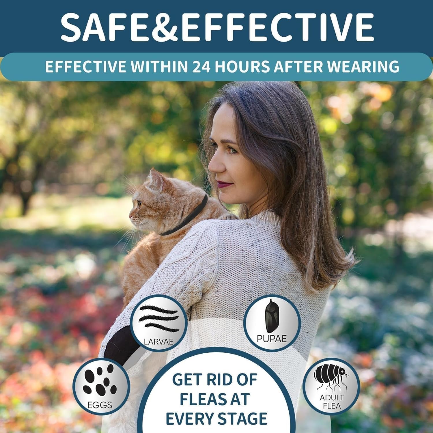 Flea Collar for Cats  /4 Pack