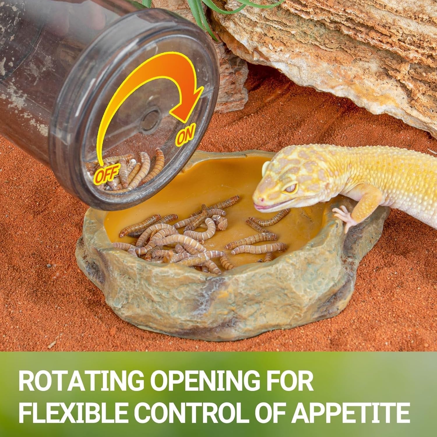 Cricket Keeper/ Calcium Powder Mixer & Feeder Dispenser for Reptiles