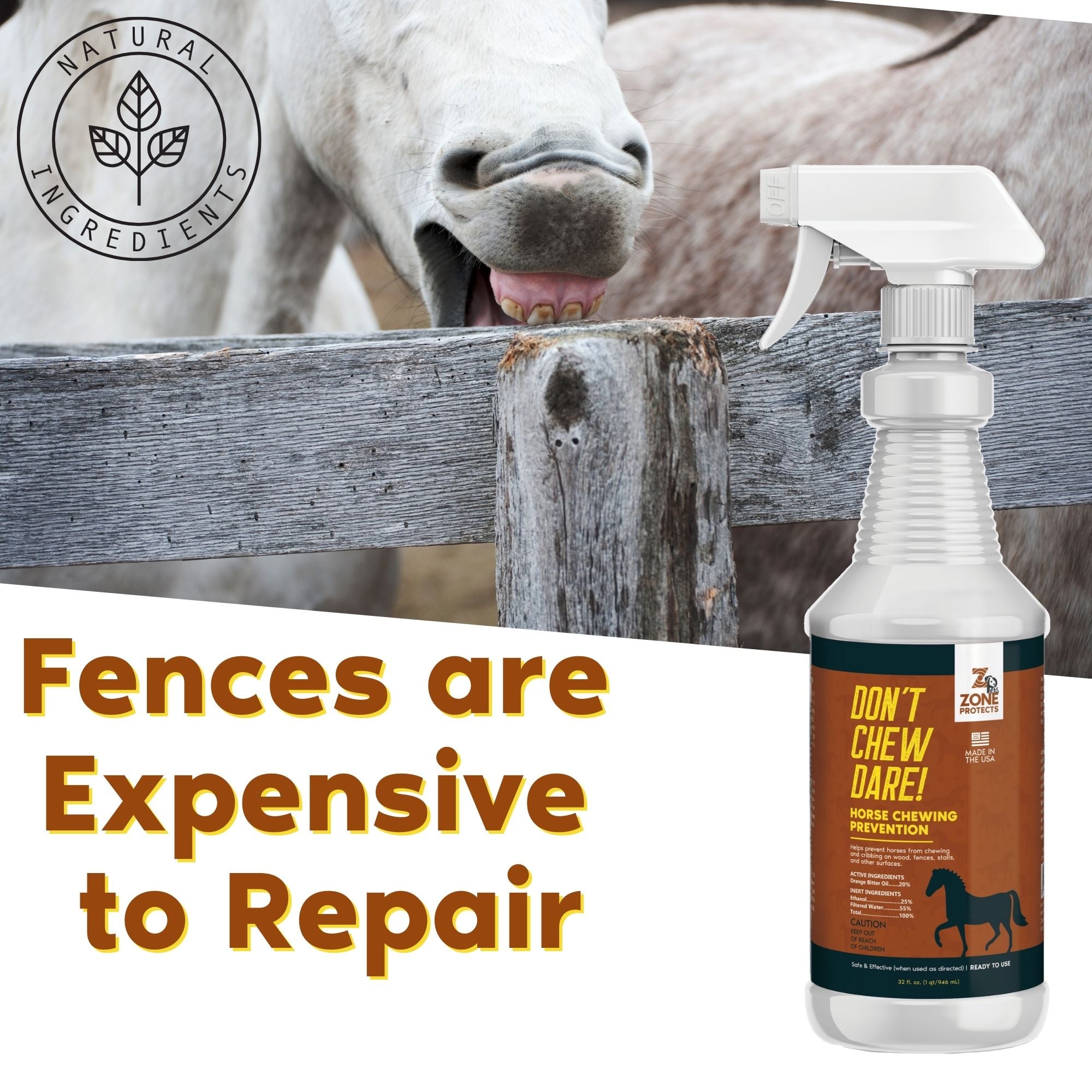 Don't Chew Dare! Horse Chewing Prevention