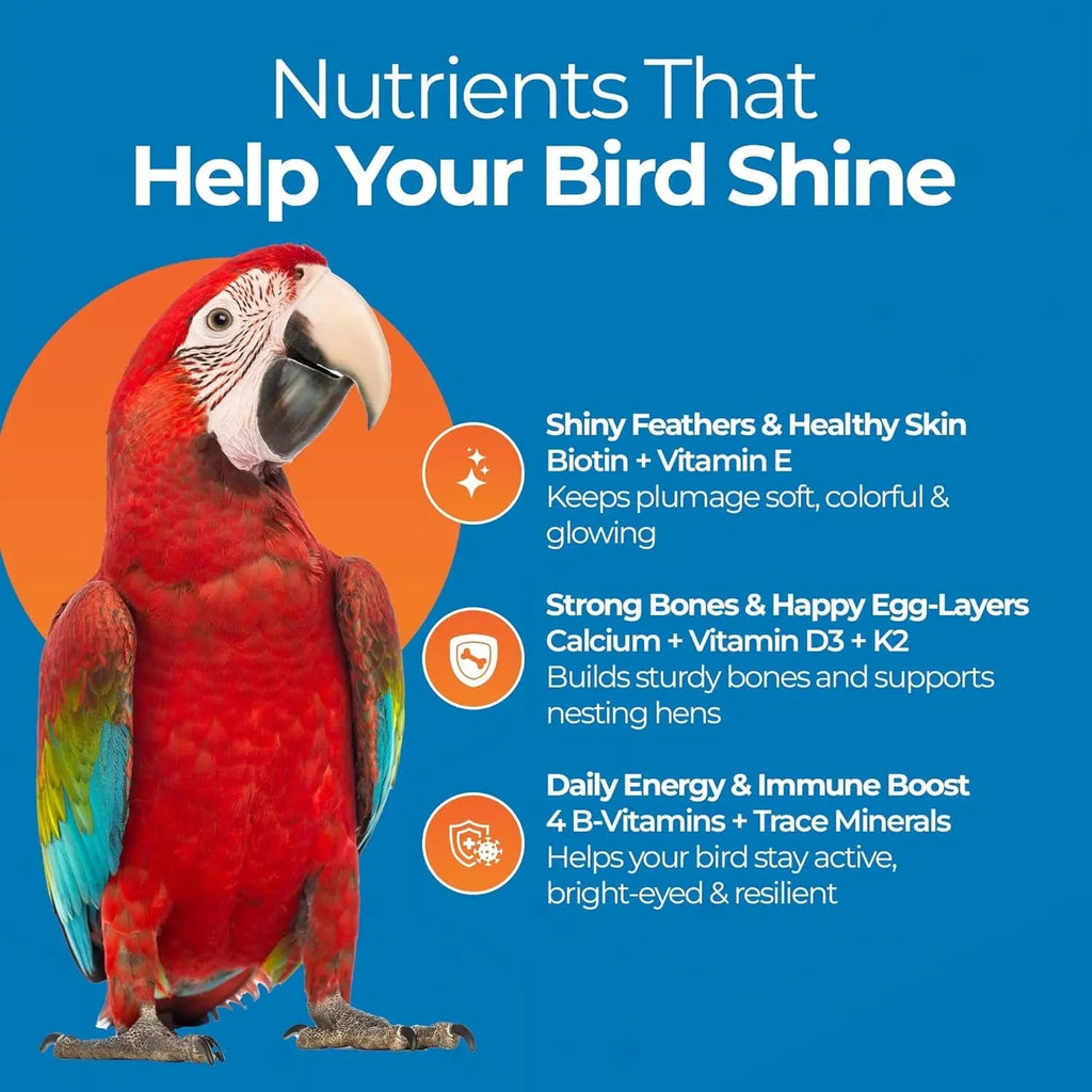 Vitamins with Biotin & Calcium for Birds