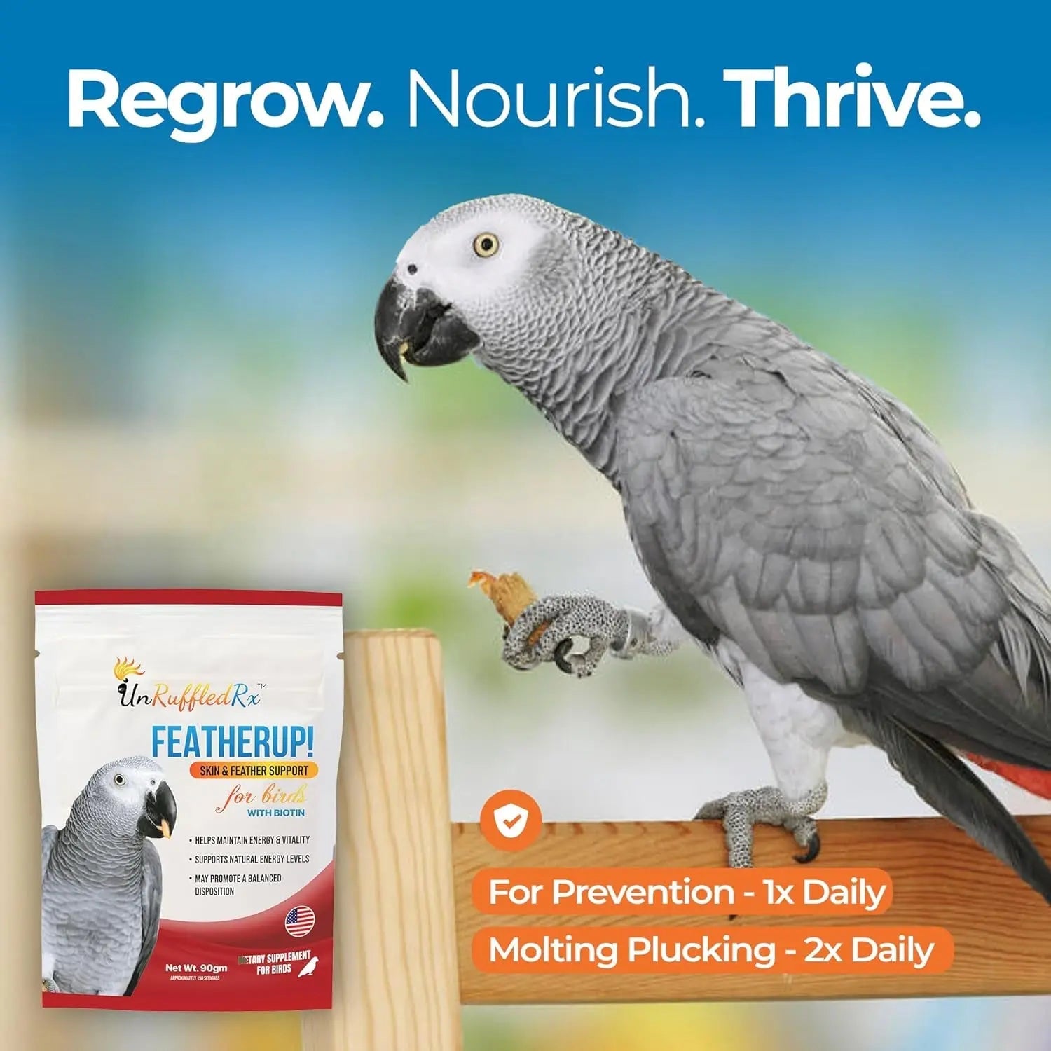 Vitamins with Biotin & Calcium for Birds