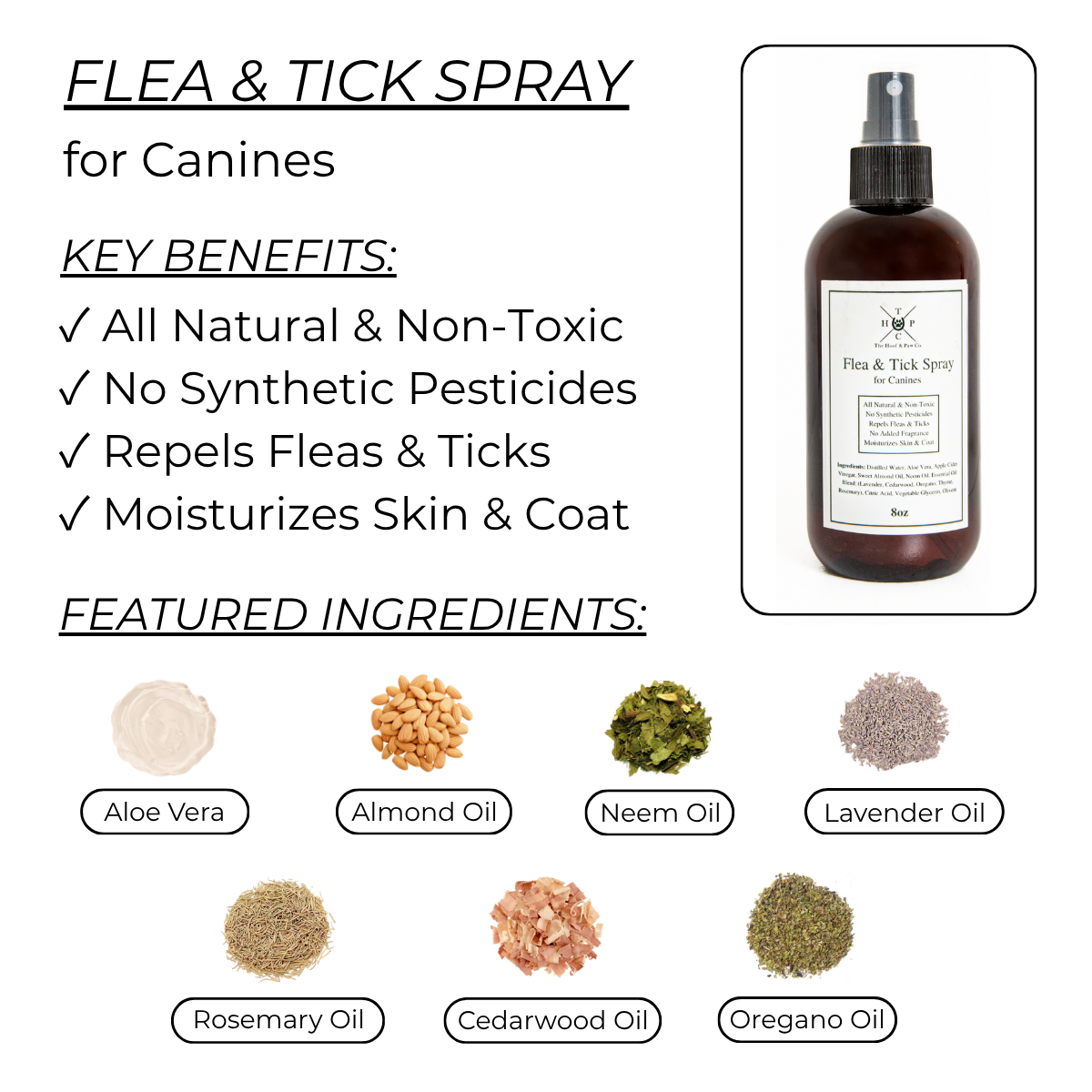 Natural Flea & Tick Spray for Dogs