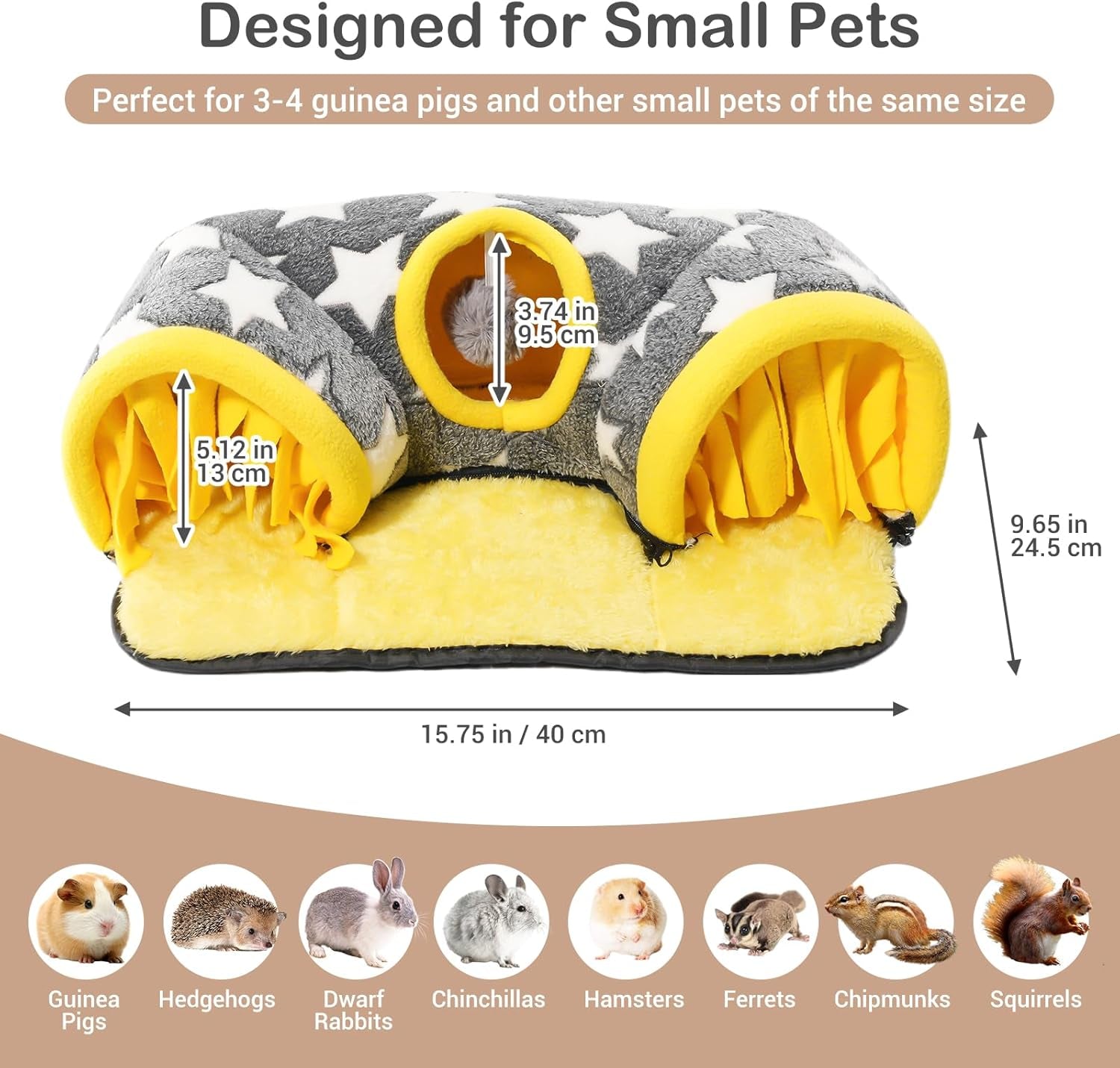Small Animal Tunnel & Bed Hideout