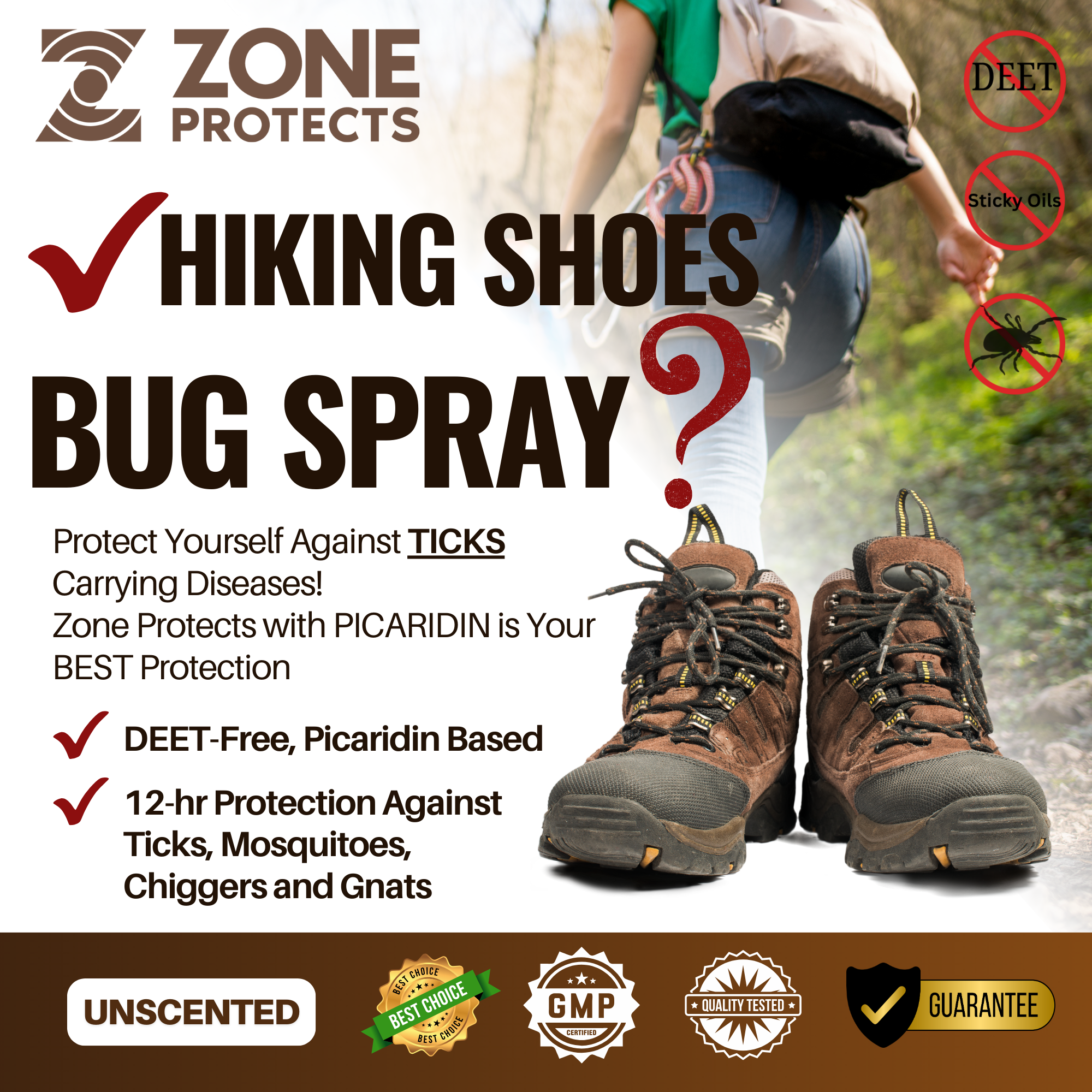 Unscented Insect Repellent Spray, 1oz Master Case of 12