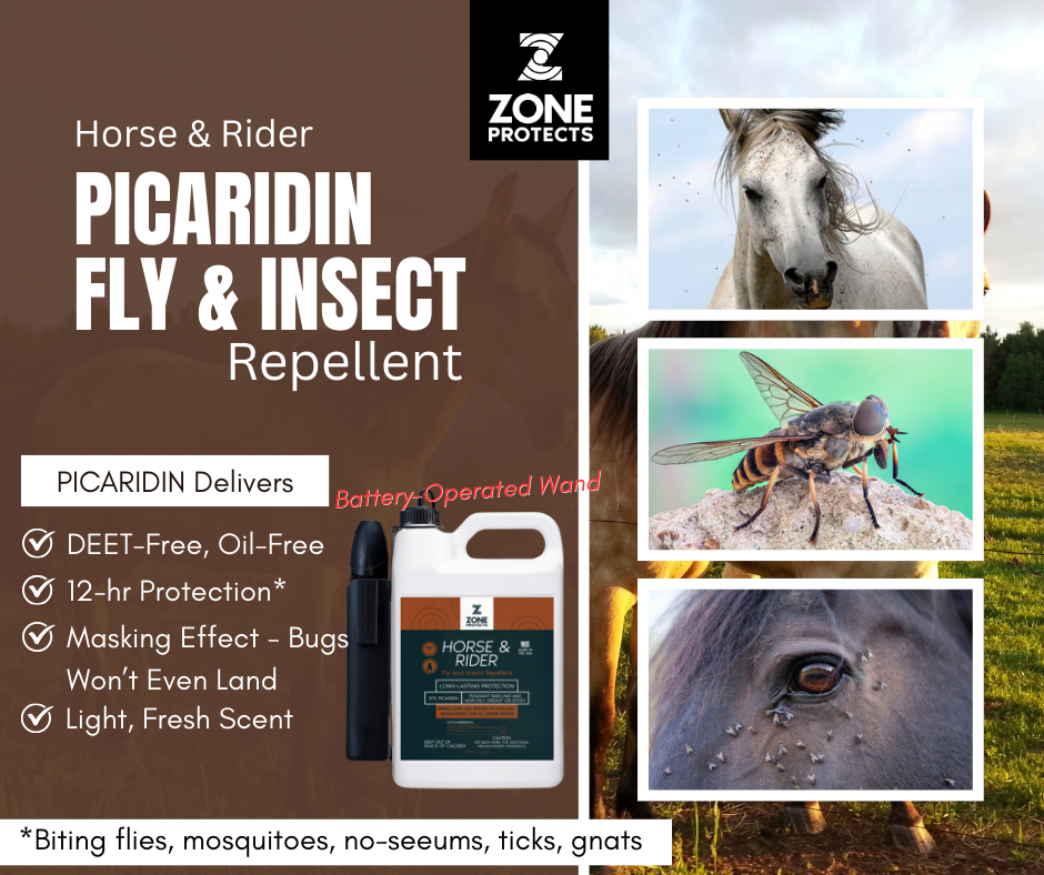 Horse & Rider Fly & Insect Repellent Spray, Gallon w/ Trigger Sprayer