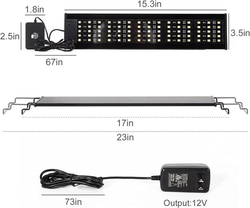 3-Mode Day/Night Aquarium Lamp for Reptiles & Fish