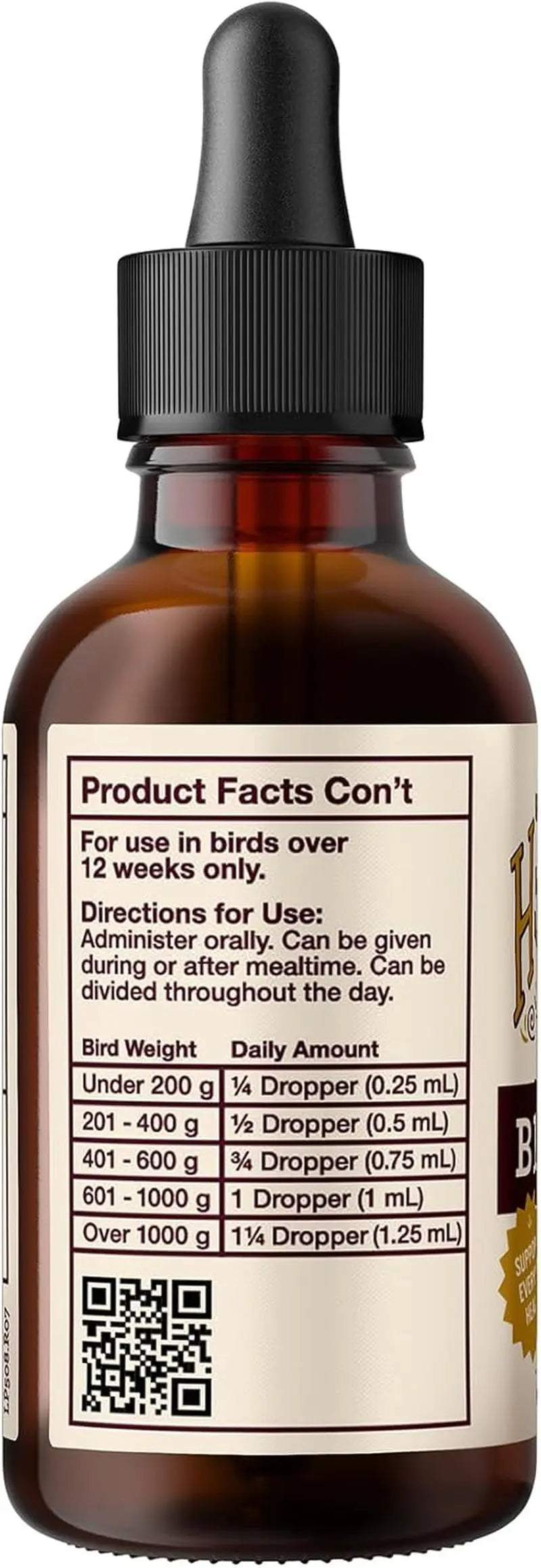 Organic Hemp Oil for Birds / 2oz
