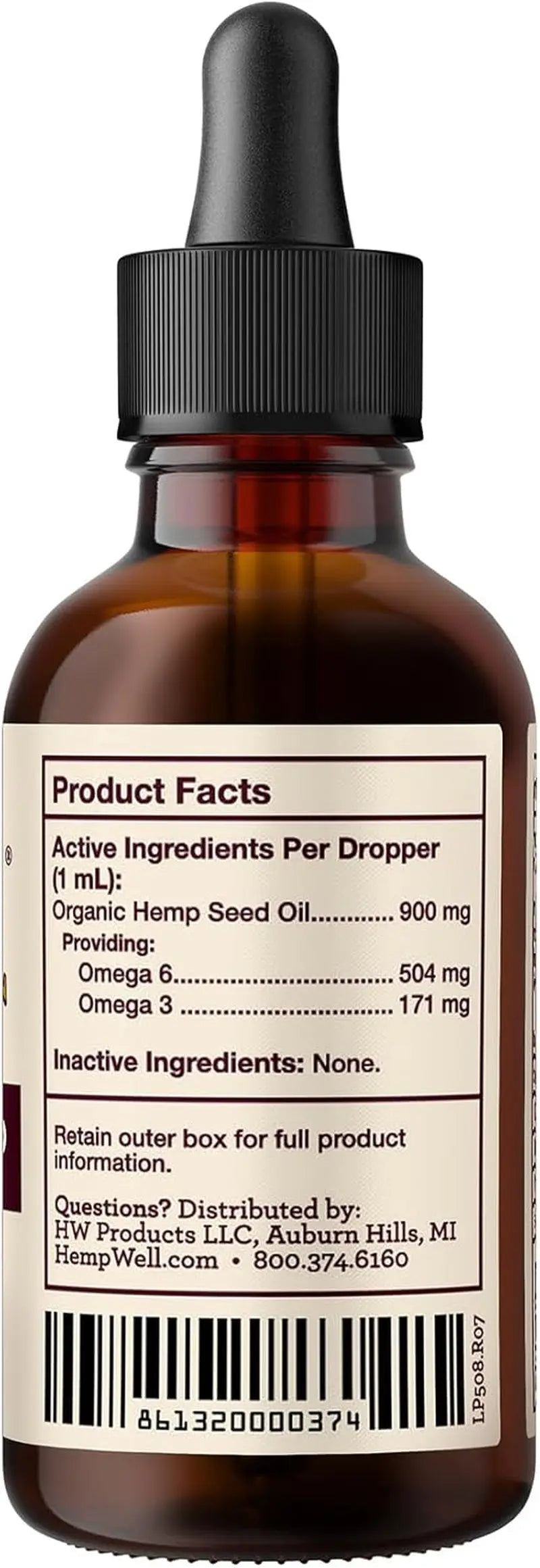 Organic Hemp Oil for Birds / 2oz