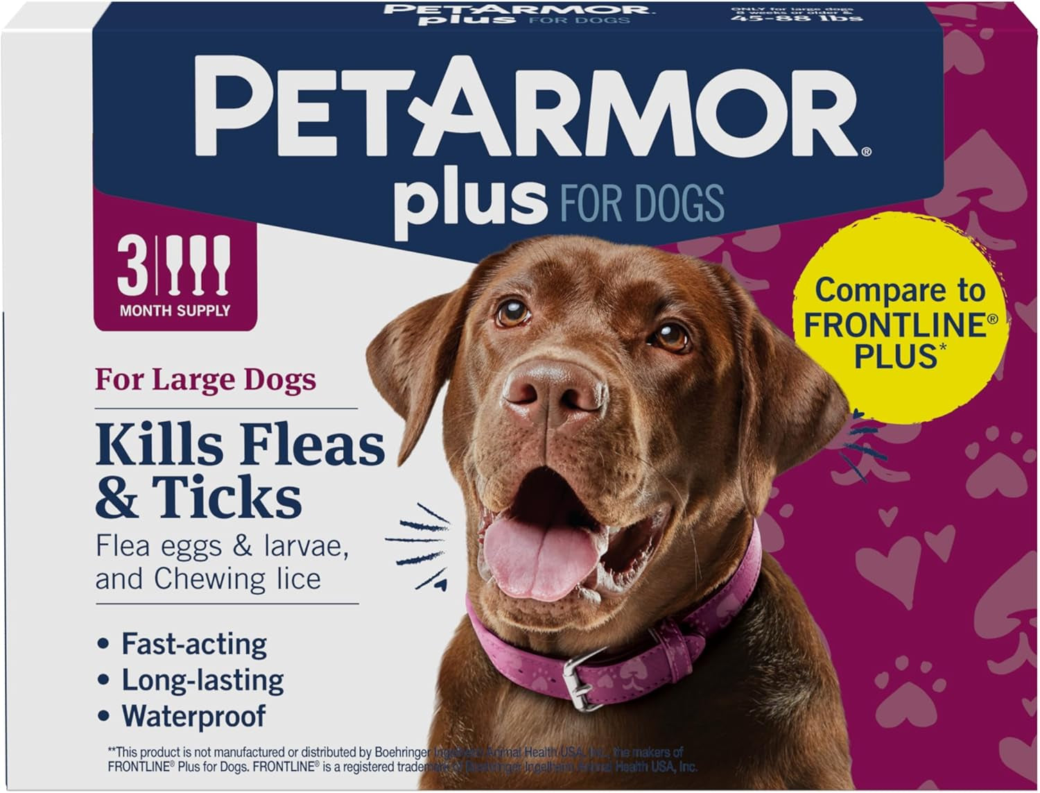 PetArmor Plus Flea Tick Treatment for Dogs