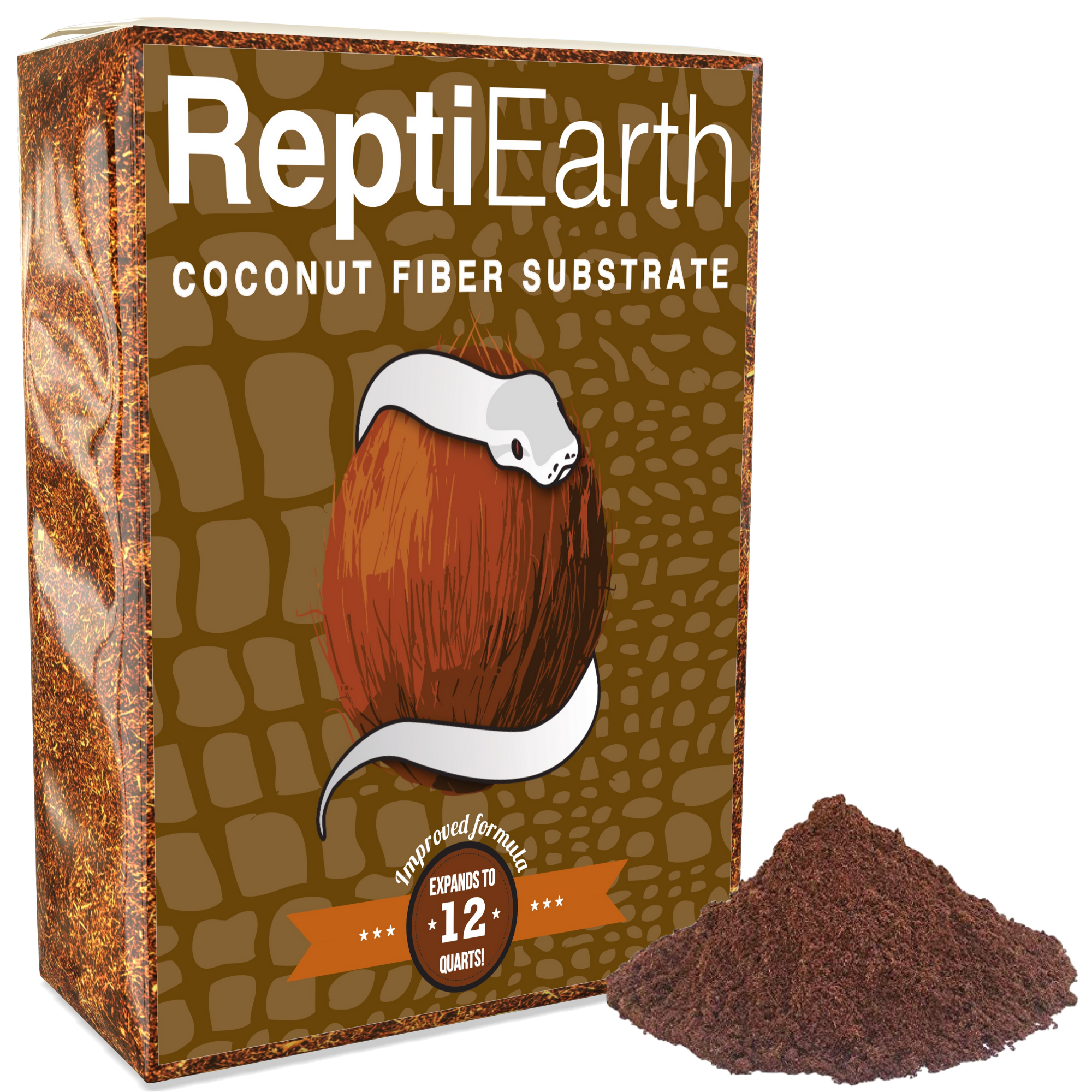 Fine Coconut Fiber Reptile Substrate, Ready to Use