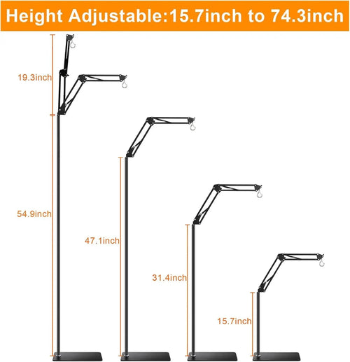 Adjustable Reptile Lamp Stand
