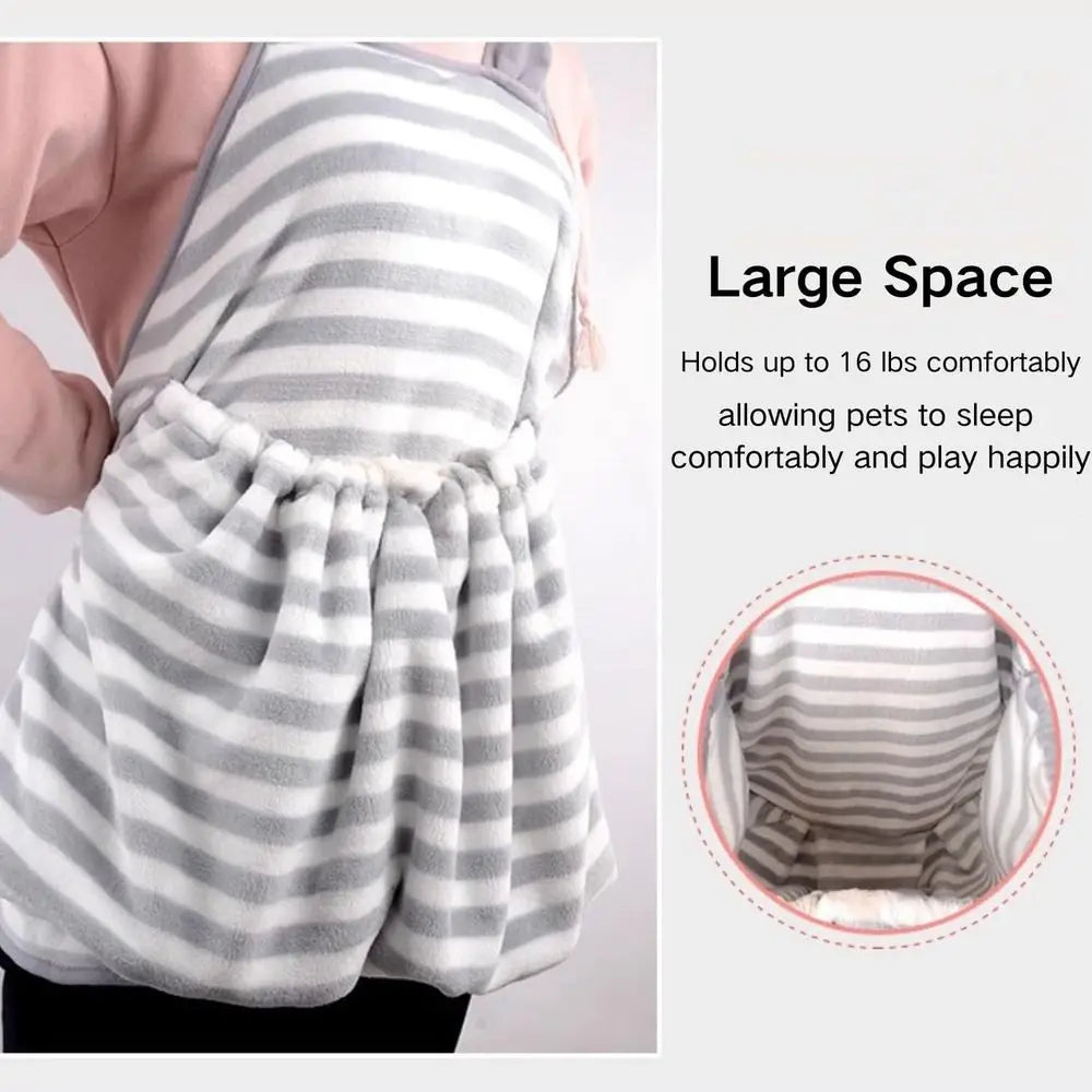 Hands Free Fleece Pet Carrier
