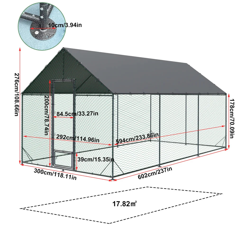Heavy Duty Walk-In Outdoor Chicken Coop