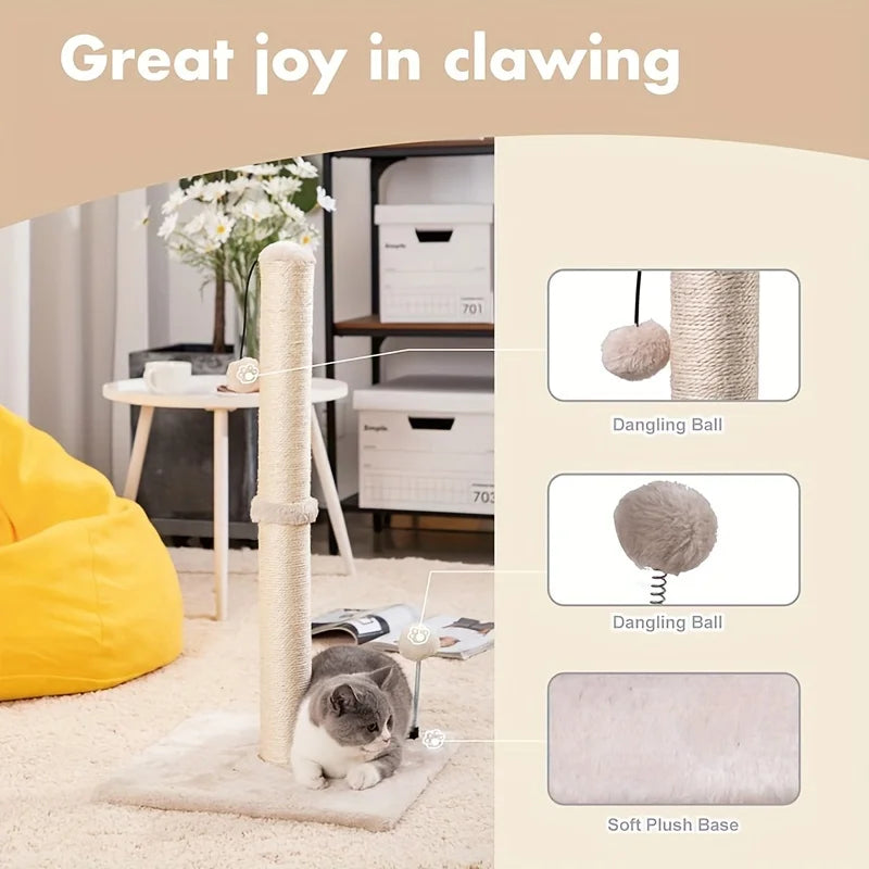 34-inch High Cat Scratching Post