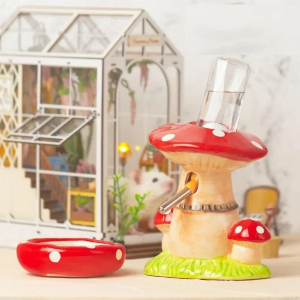 Ceramic Mushroom Set For Hamsters