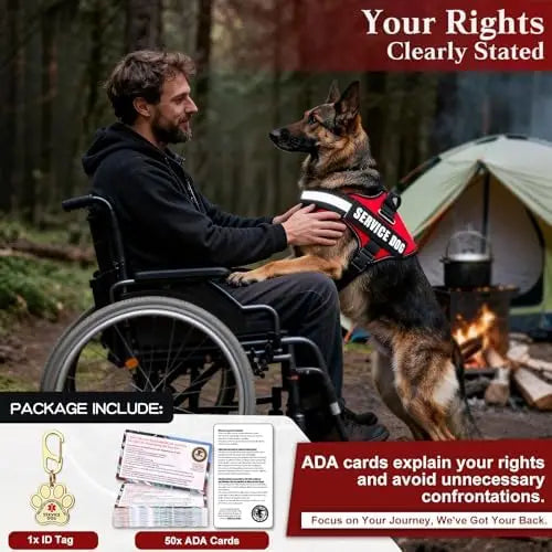 Service Dog Vest & Harness Kit with ID Cards