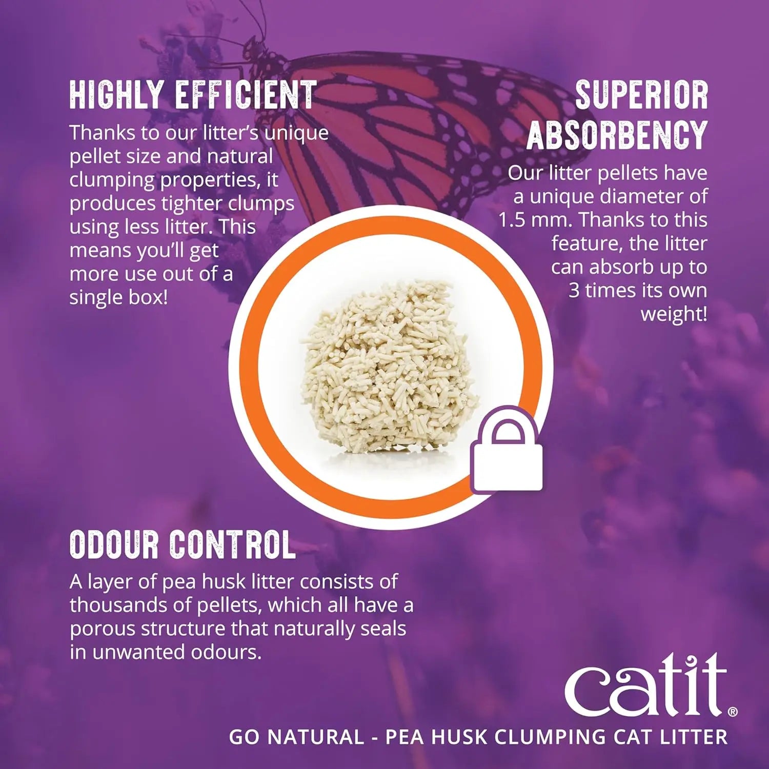 Natural Pea Husk Clumping Cat Litter -