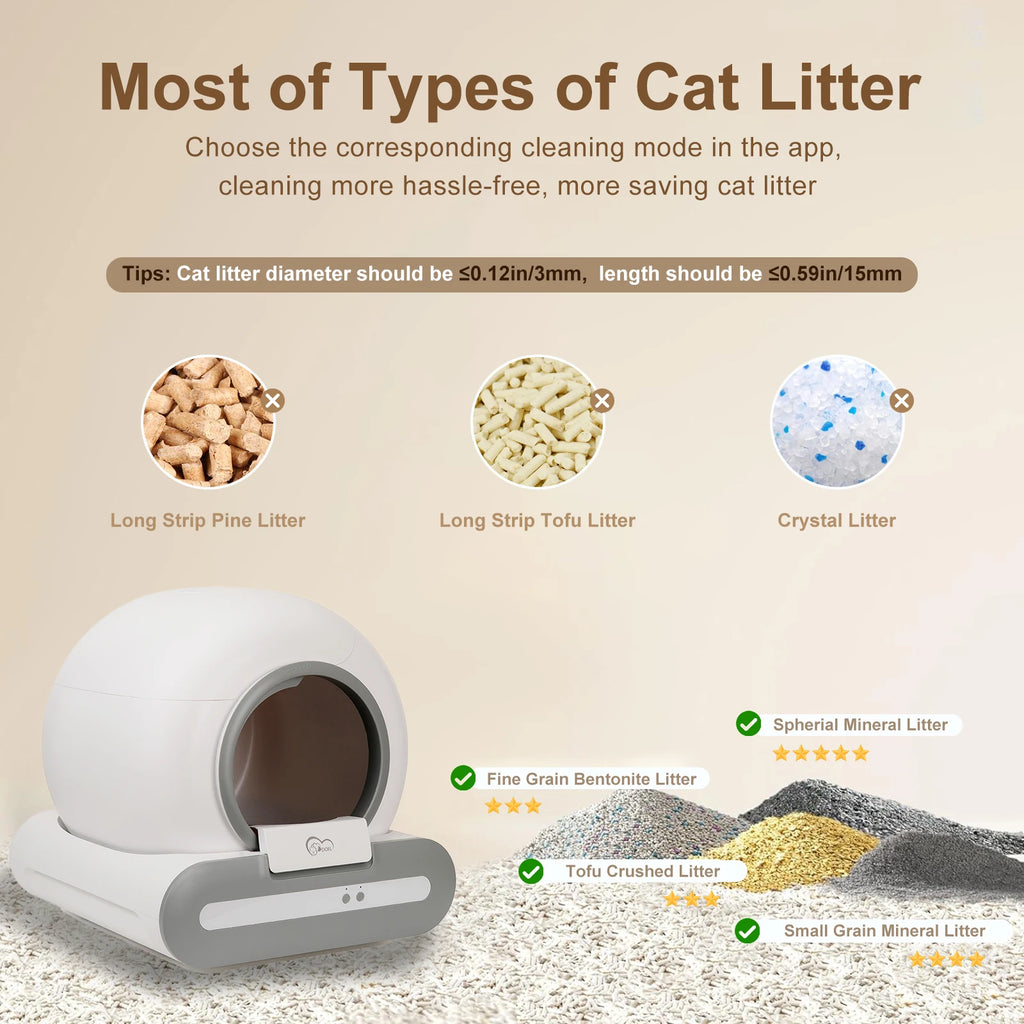 2.4G WiFi Self-Cleaning Cat Litter Box