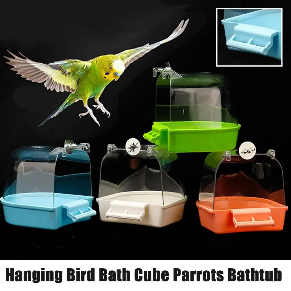 Clear Hanging Bird Bath