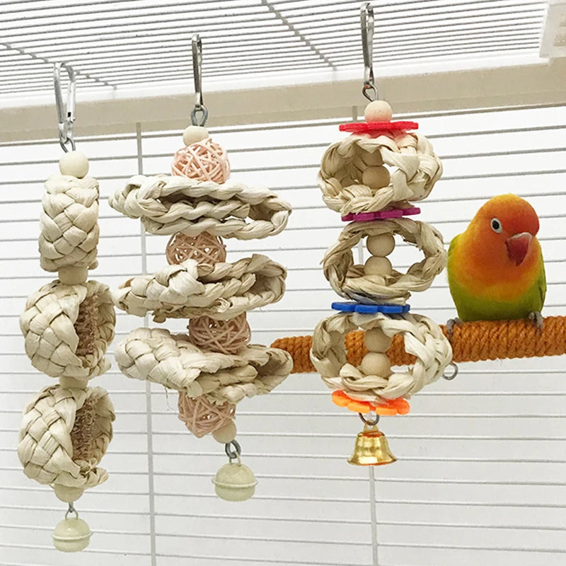 Corn Husk Bird Toys