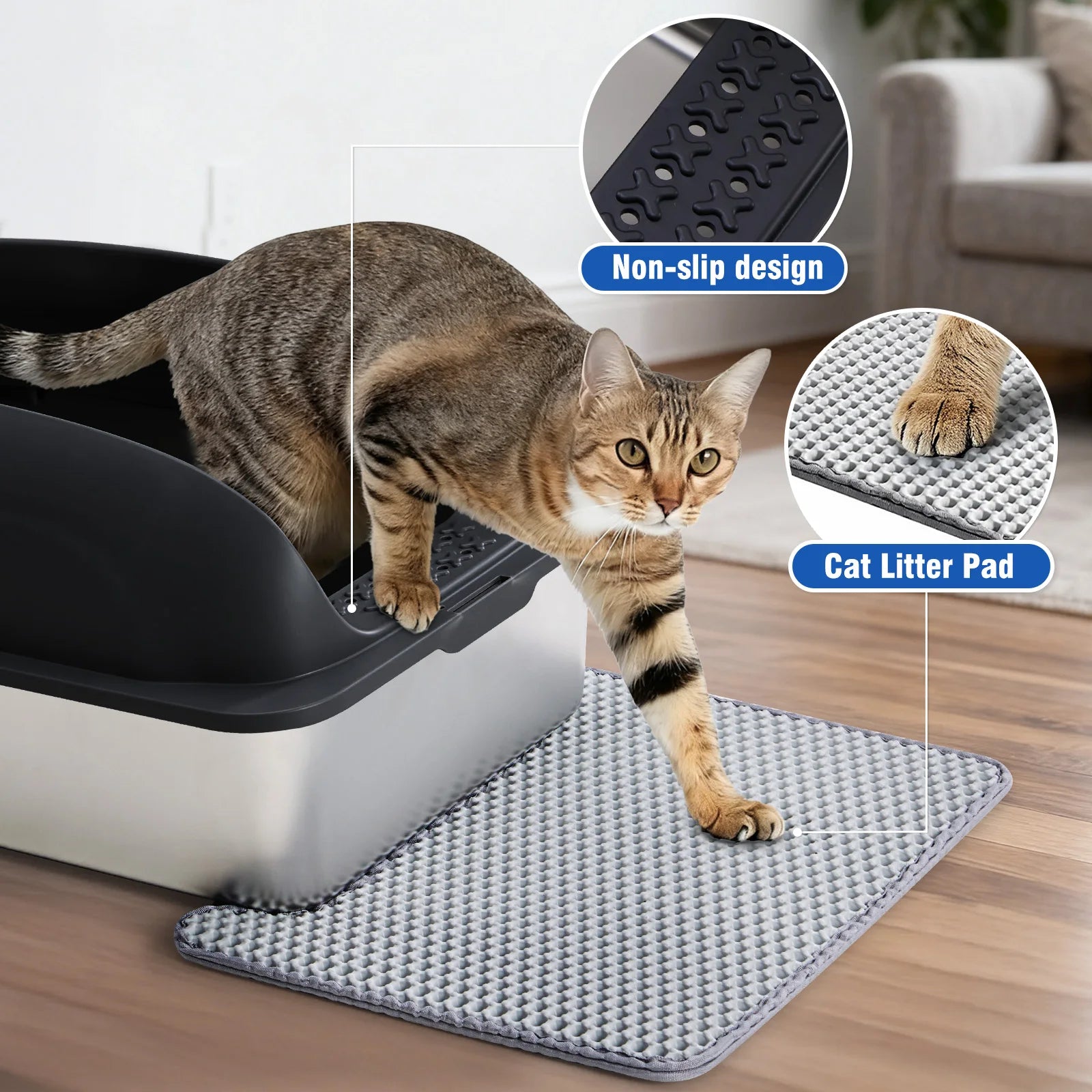 Steel Cat Litter Box with Lid