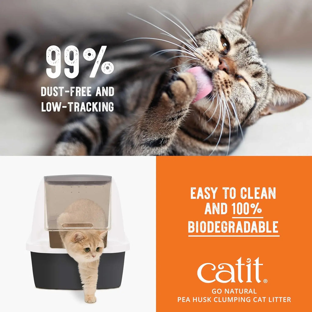 Natural Pea Husk Clumping Cat Litter -