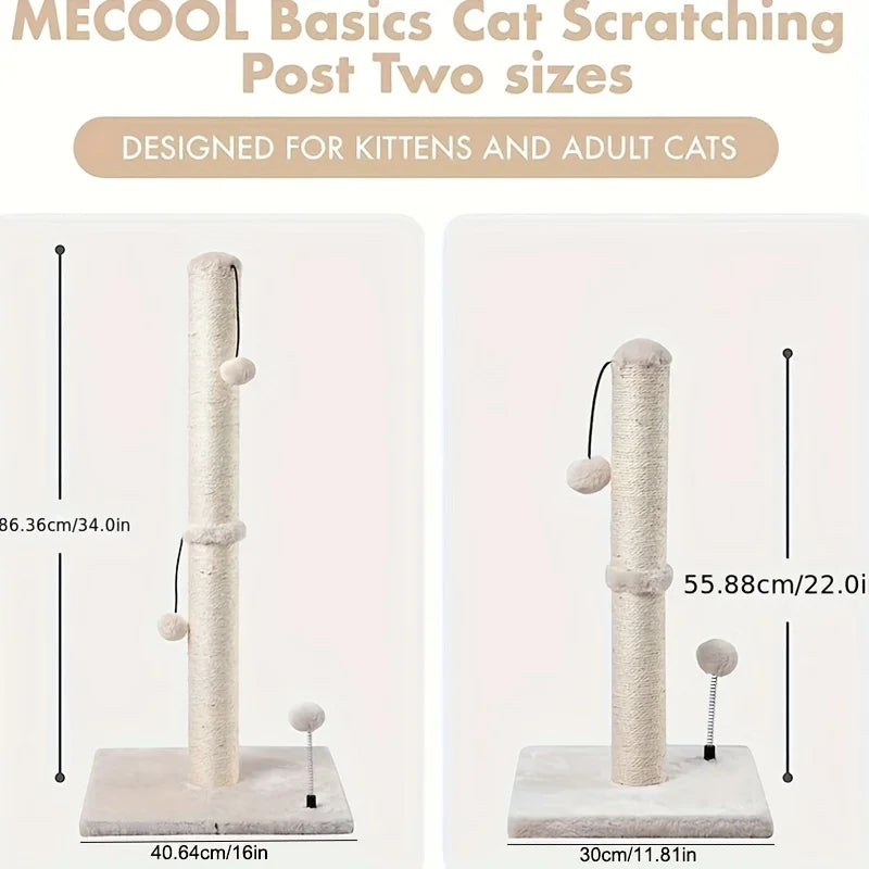 34-inch High Cat Scratching Post
