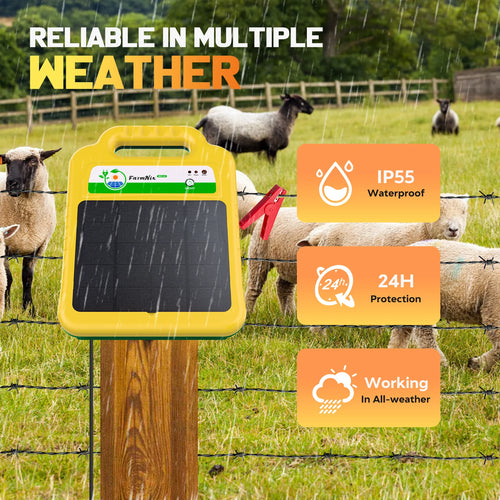 10 Mile Solar Electric Fence Charger