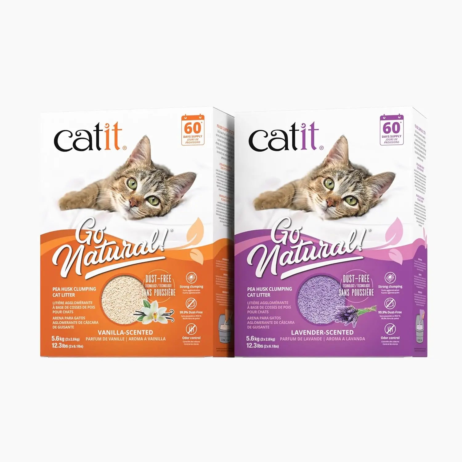 Natural Pea Husk Clumping Cat Litter -