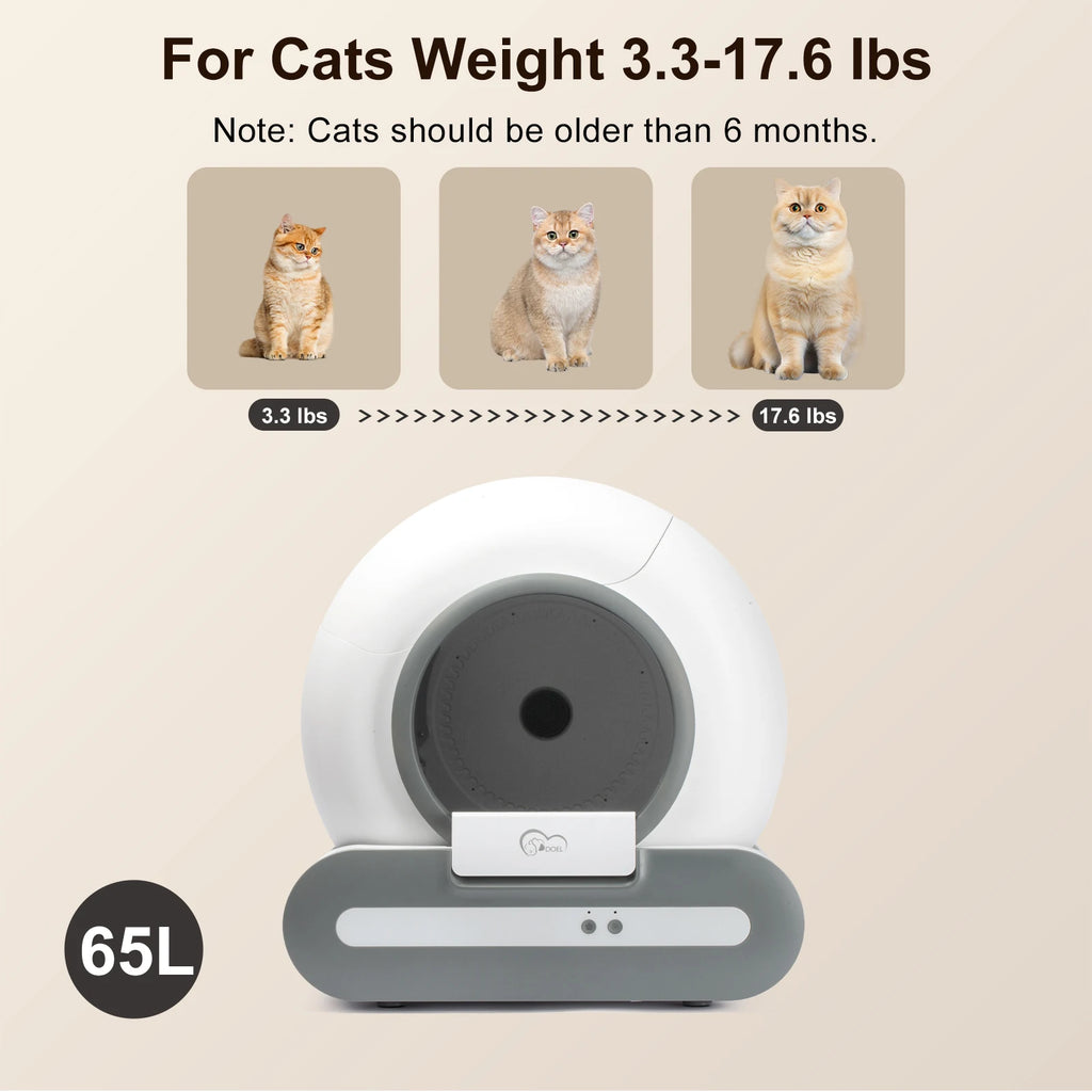 2.4G WiFi Self-Cleaning Cat Litter Box