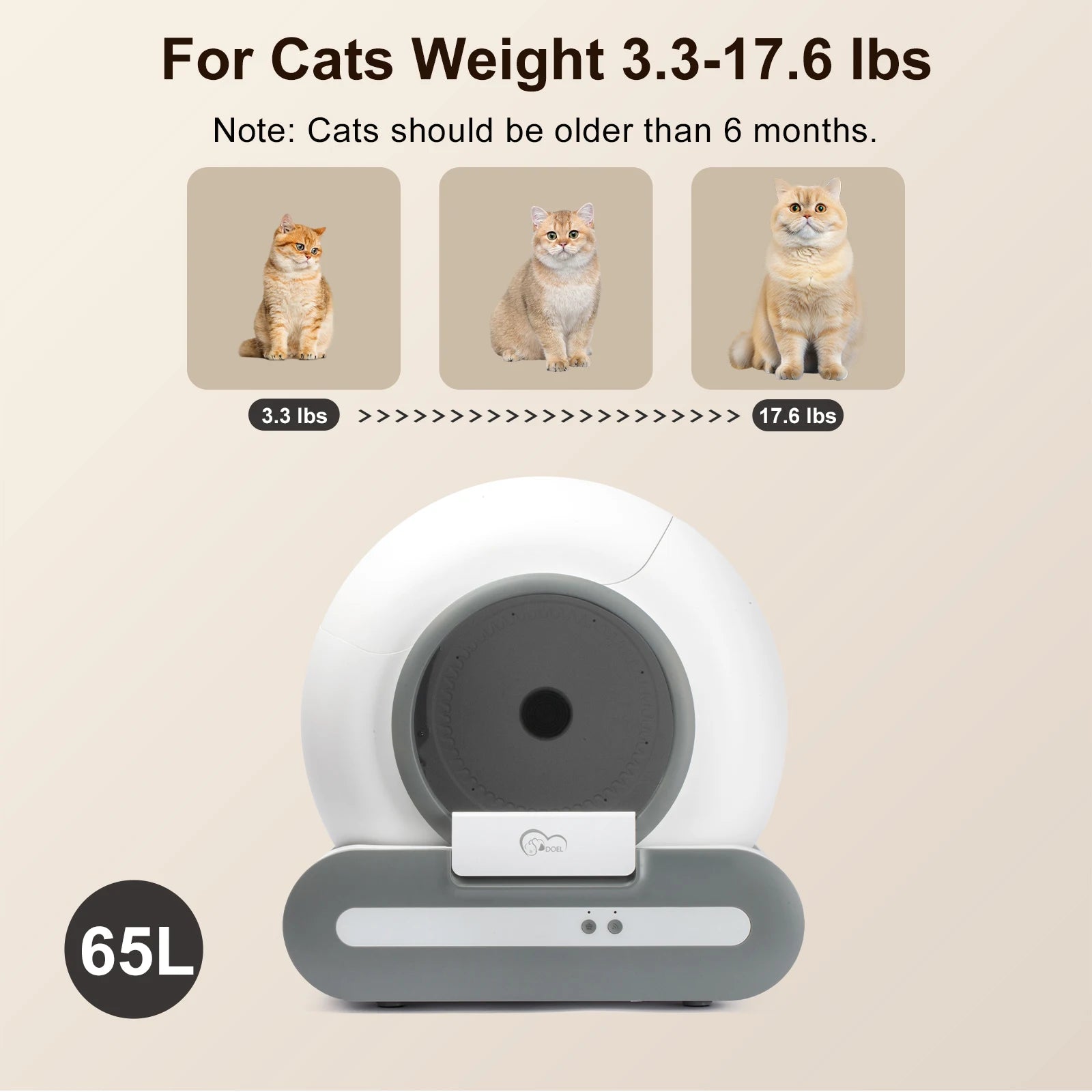 2.4G WiFi Self-Cleaning Cat Litter Box