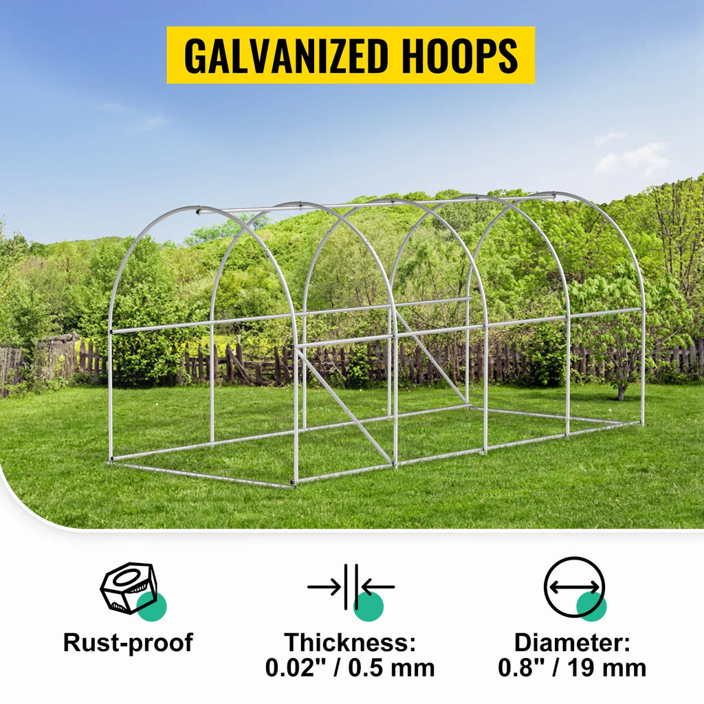 Galvanized Walk-in Tunnel Greenhouse