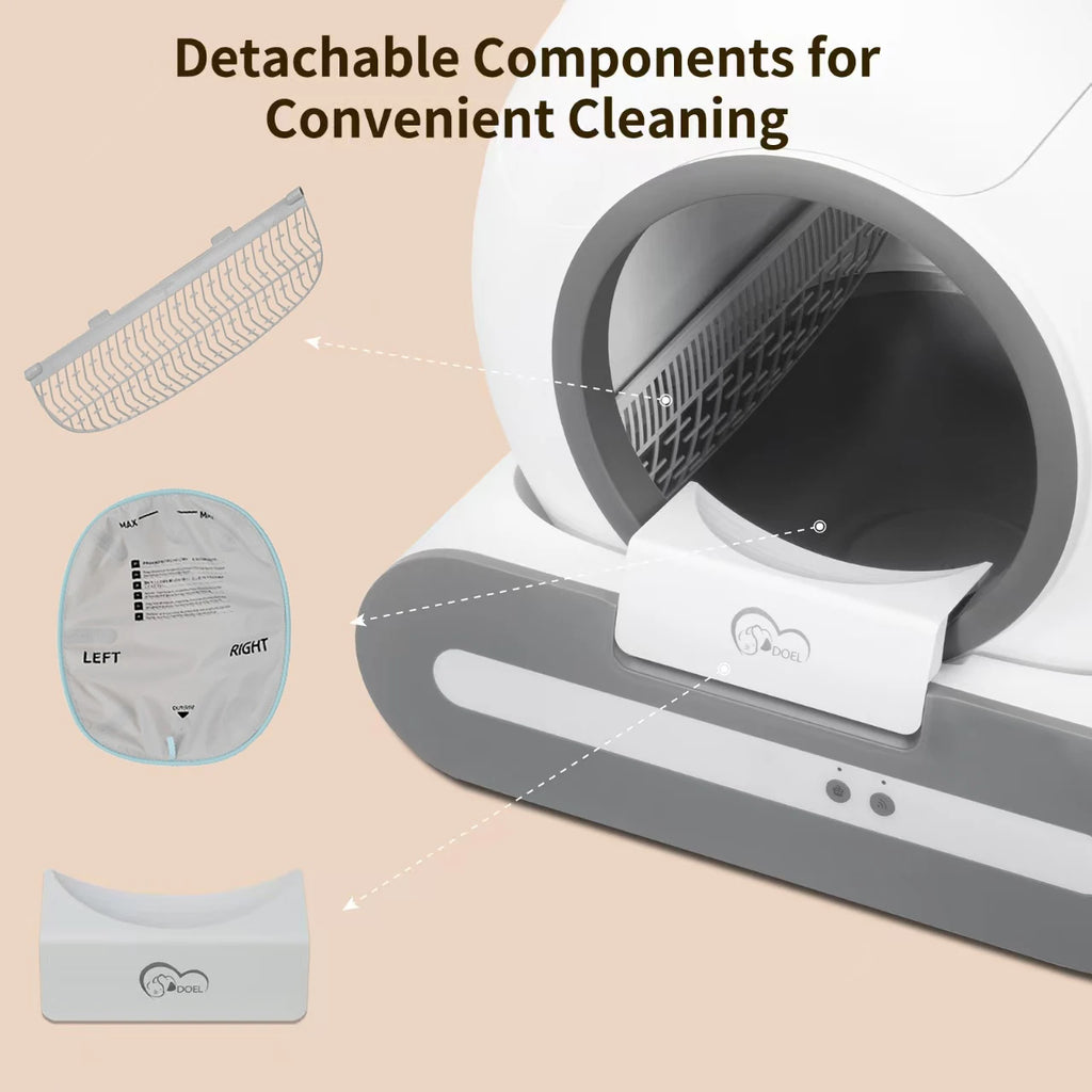 2.4G WiFi Self-Cleaning Cat Litter Box