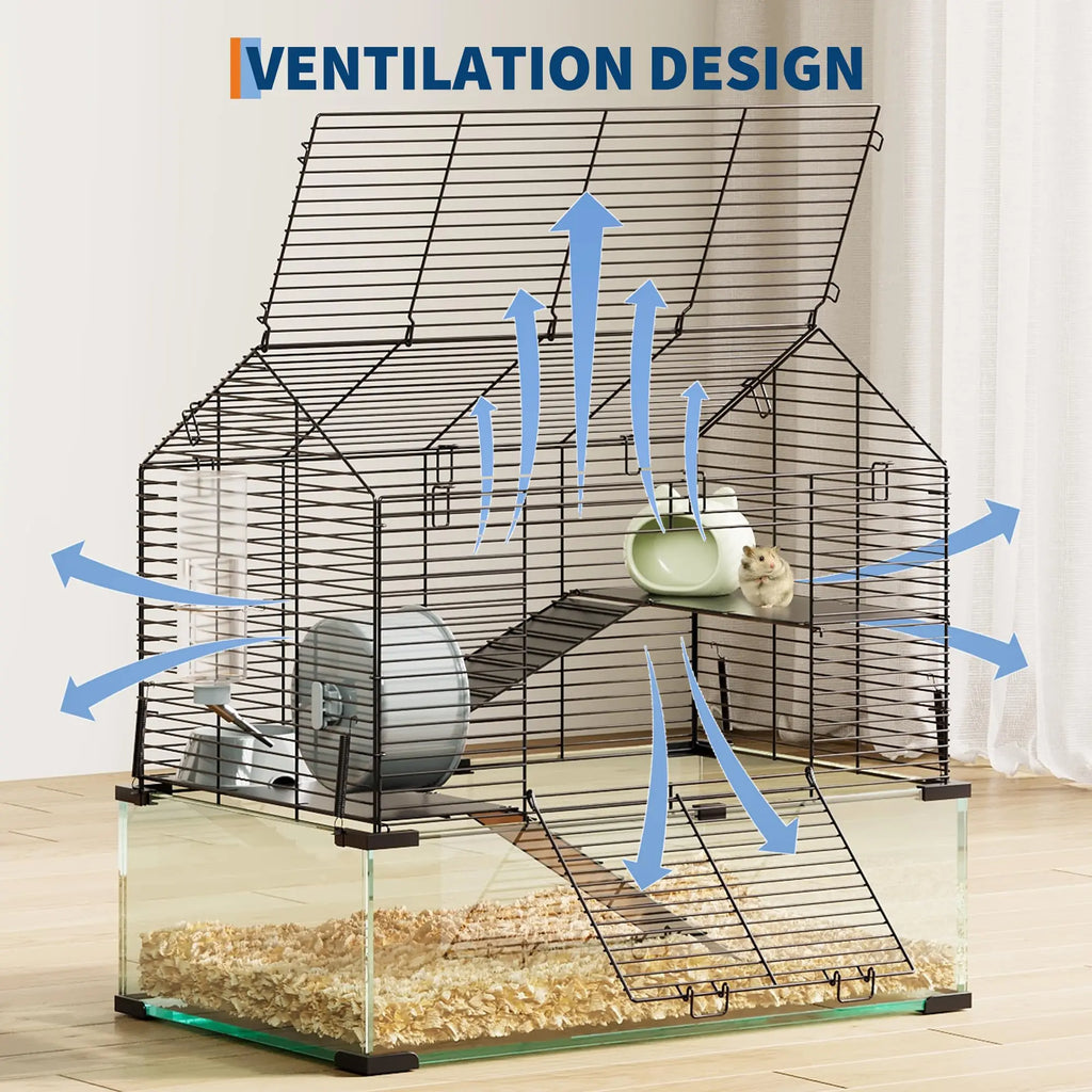 3 Tier Hamster Cage With Accessories