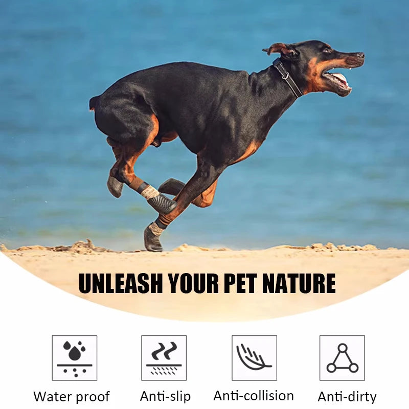 4Pcs Dog  And Cat Boots