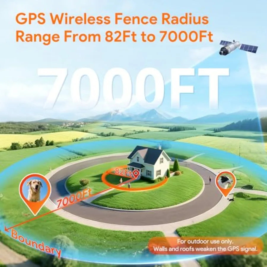 GPS Wireless Dog Fence for Dogs