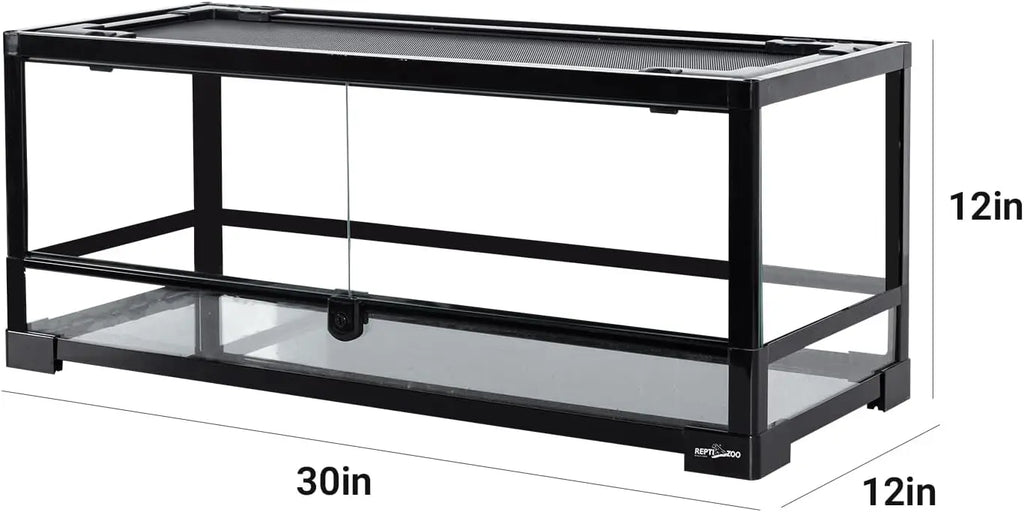 20 Gallon Front Opening Glass  Terrarium