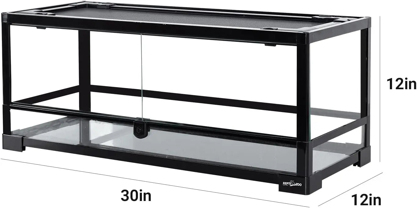 20 Gallon Front Opening Glass  Terrarium