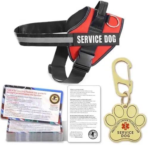 Service Dog Vest & Harness Kit with ID Cards