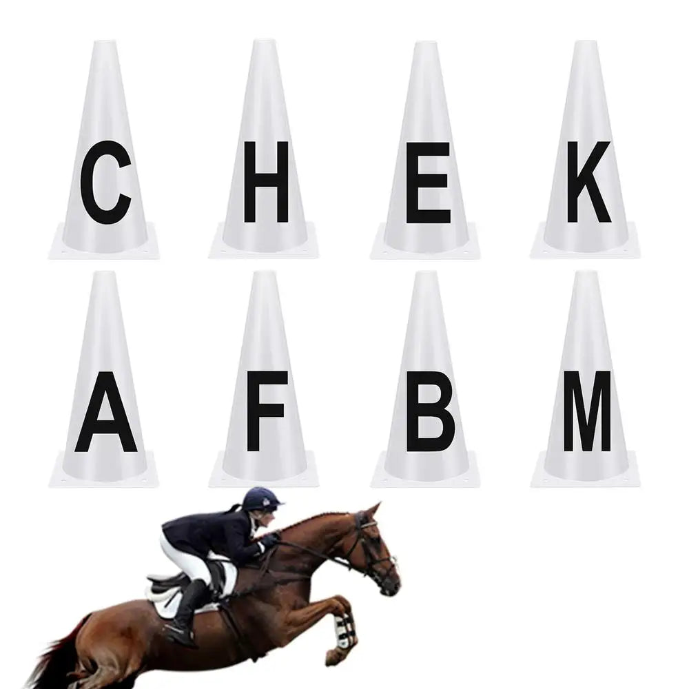 4/8pcs  Dressage Cones With Letters