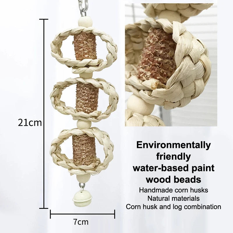 Corn Husk Bird Toys