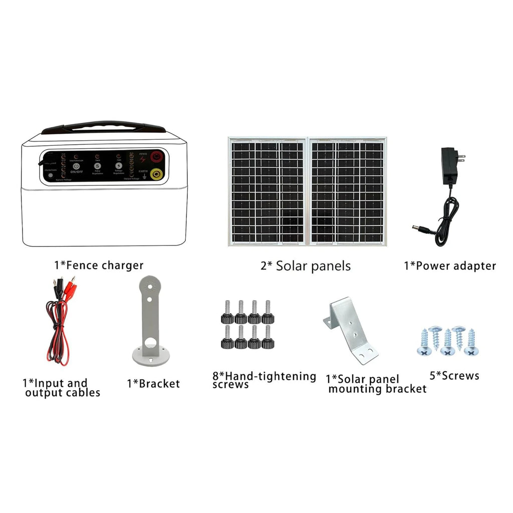 48km Solar Electric Fence Charger