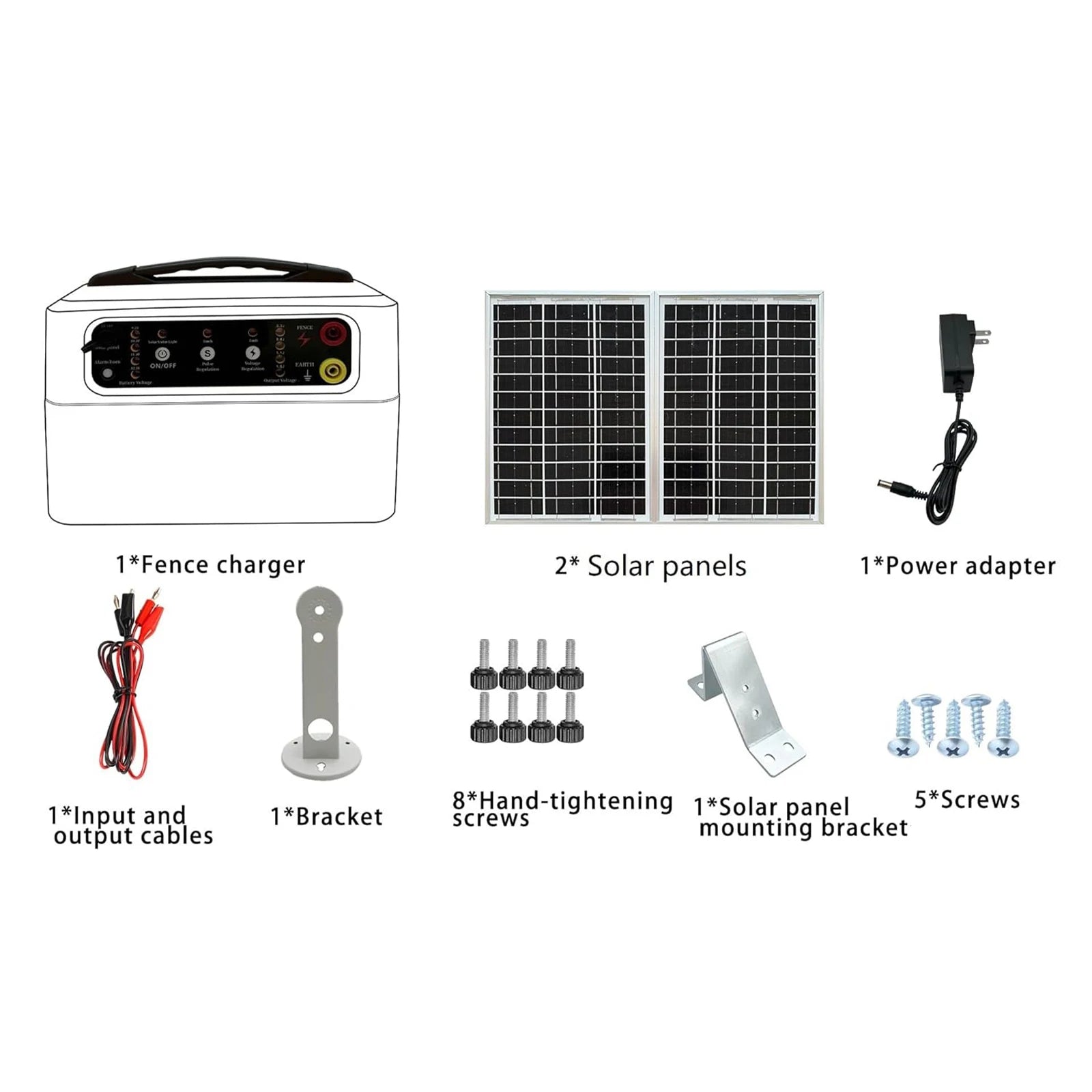48km Solar Electric Fence Charger