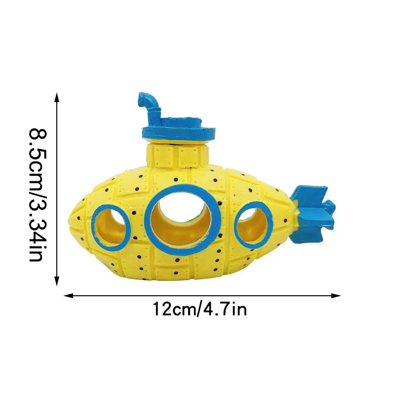 Aquarium Submarine Decoration