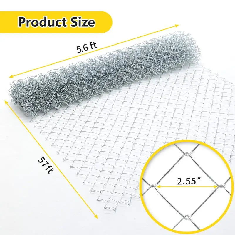 5.6ft x 57ft Galvanized Wire Fencing