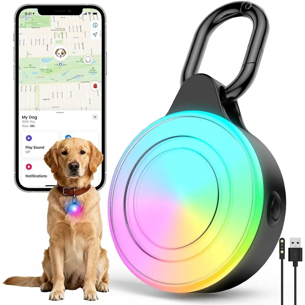 2-in-1 Dog GPS Tracker & LED Collar Light (iOS)