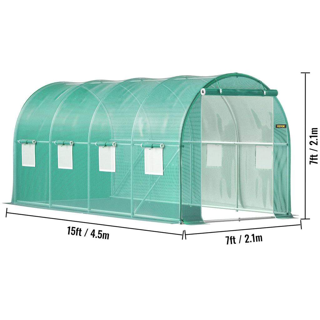 Galvanized Walk-in Tunnel Greenhouse