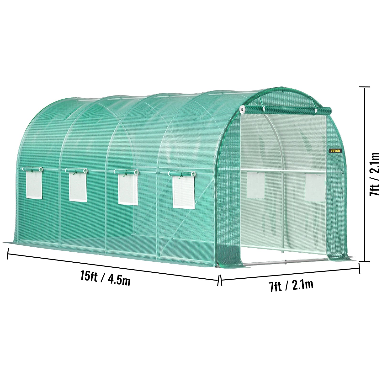 Galvanized Walk-in Tunnel Greenhouse